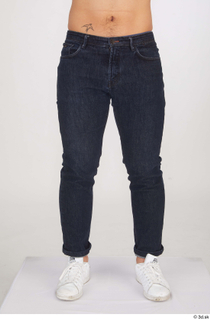  Yoshinaga Kuri blue jeans casual dressed leg lower body white sneakers 0001.jpg